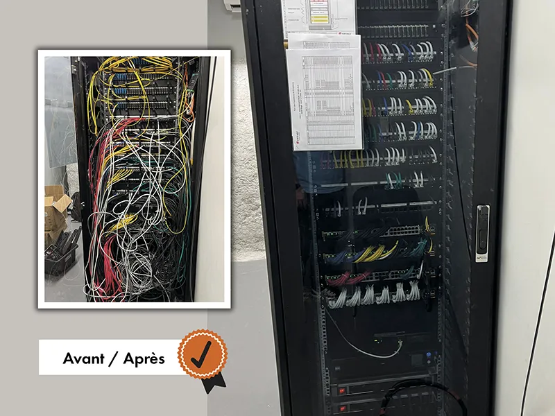 avant-apres installation cablage Alltech Strasbourg