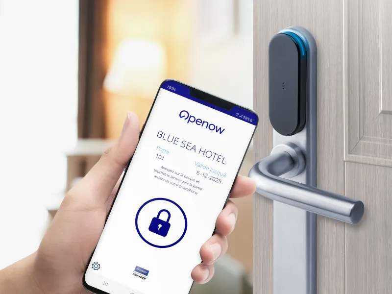 serrure électrique avec ouverture carte RFID + smartphone
